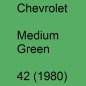 Preview: Chevrolet, Medium Green, 42 (1980).